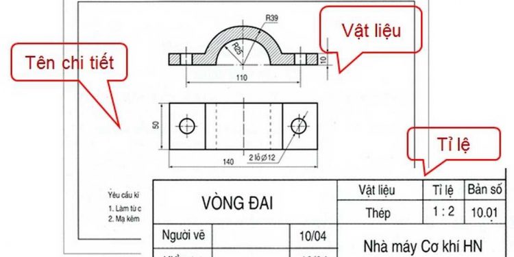 Đọc bản vẽ chi tiết sẽ có ảnh hưởng tới việc sản xuất và lắp ráp