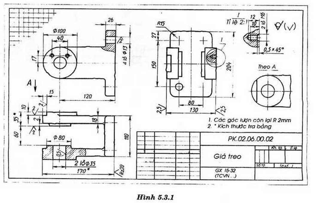 Bản vẽ chi tiết cung cấp góc nhìn cụ thể về sản phẩm 