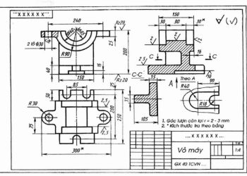 Bản vẽ chi tiết gồm thông tin nào? Trình tự đọc một bản vẽ?