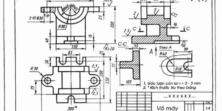 Bản vẽ chi tiết gồm thông tin nào? Trình tự đọc một bản vẽ?