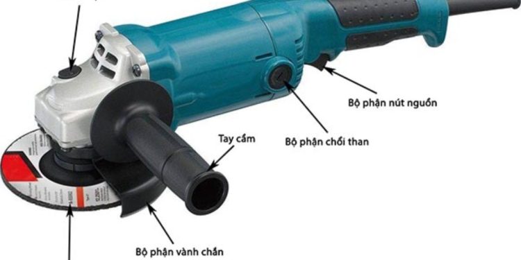Cấu tạo cơ bản của một chiếc máy mài cầm tay