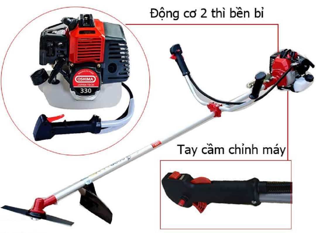 Máy cắt cỏ Oshima 330 bạc