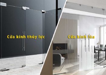 Nên lắp đặt cửa kính thủy lực hay cửa kính lùa?